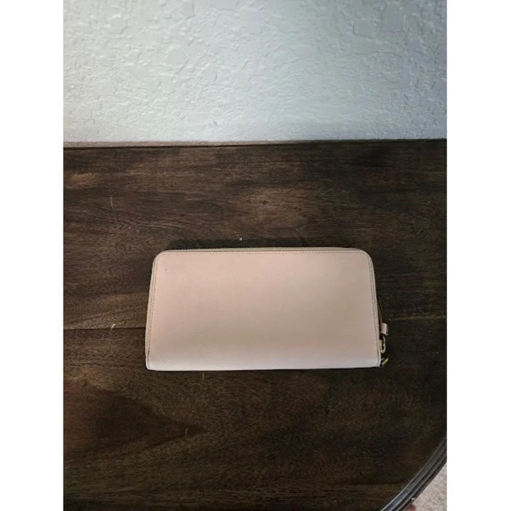 Tory Burch Baby Pink Zip Around Wallet